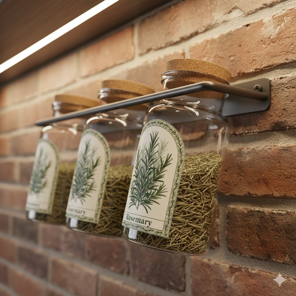 Country Green Spice Jar Labels | Zero Waste Printable PDF – Green Kitchen Essentials - GreenKitchenEssentials