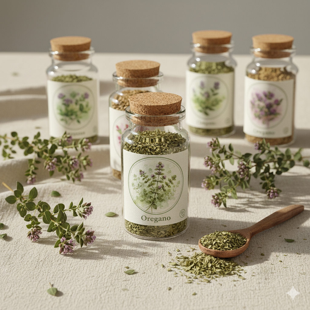 Country Green Spice Jar Labels | Zero Waste Printable PDF – Green Kitchen Essentials - GreenKitchenEssentials