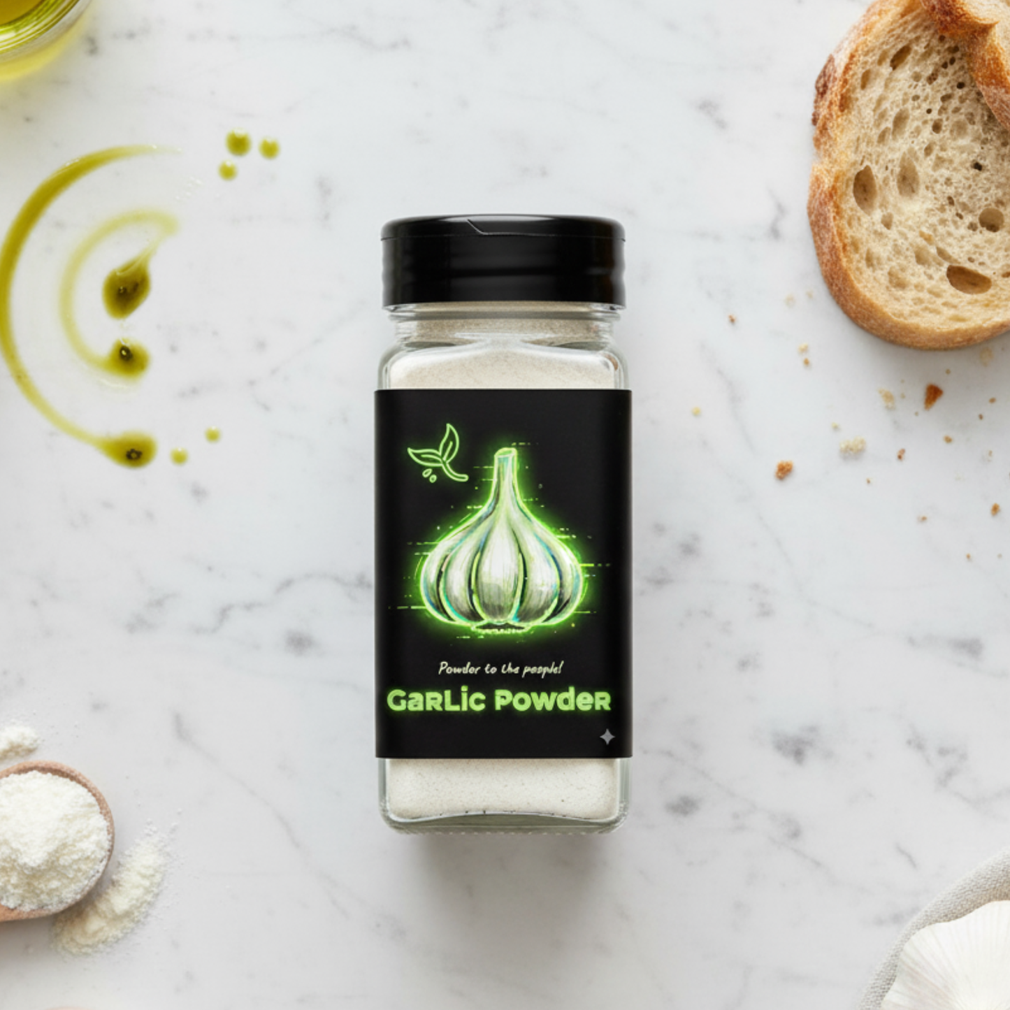 Neon Eco-Pop Spice Jar Labels – Zero Waste Glow-Up Edition - GreenKitchenEssentials