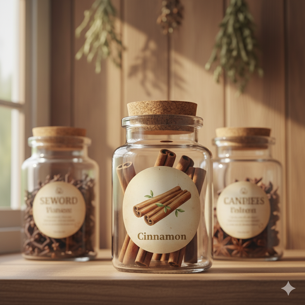 Country Green Spice Jar Labels | Zero Waste Printable PDF – Green Kitchen Essentials - GreenKitchenEssentials