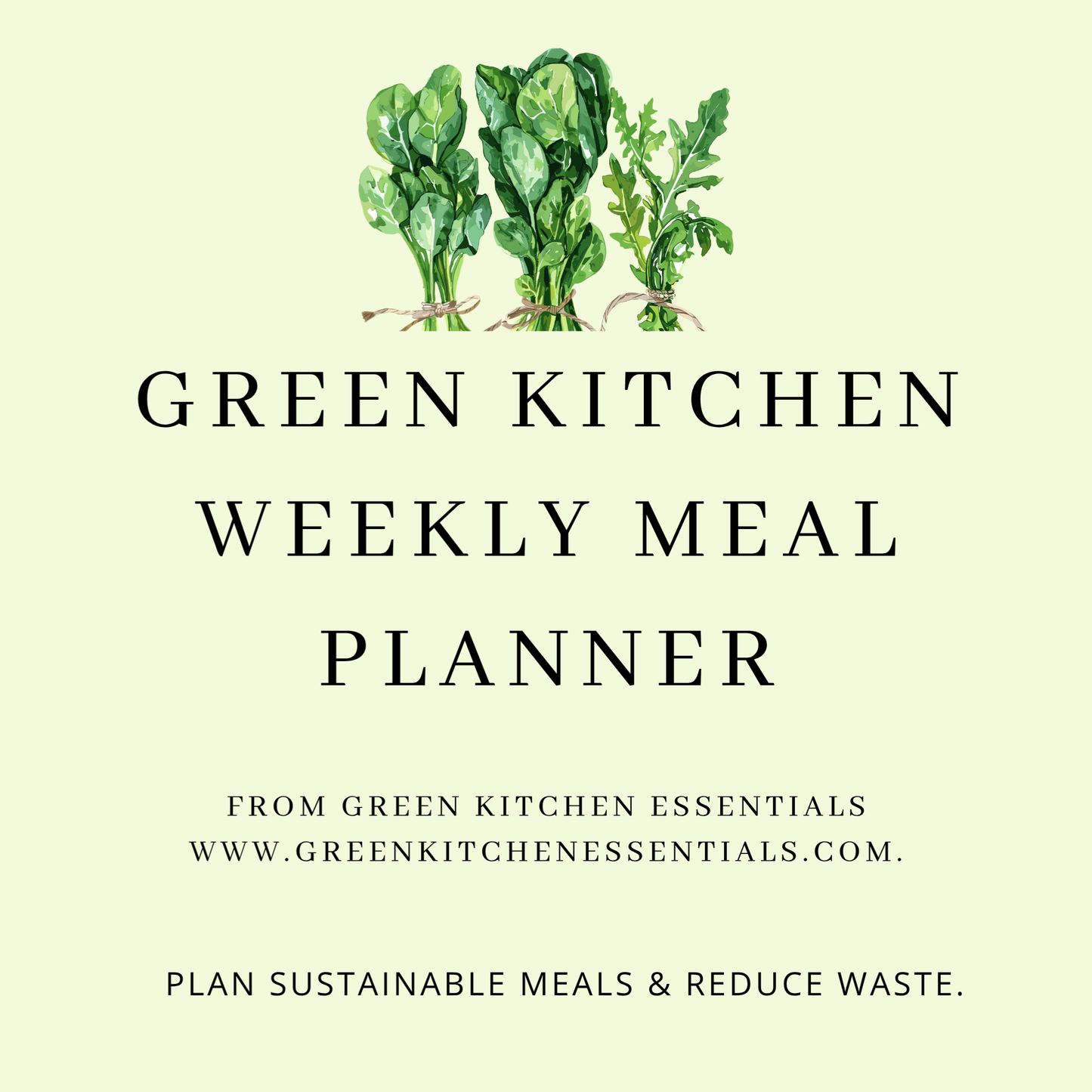 Eco Kitchen Organizer Bundle: Sustainable Meal Planners & More - GreenKitchenEssentials